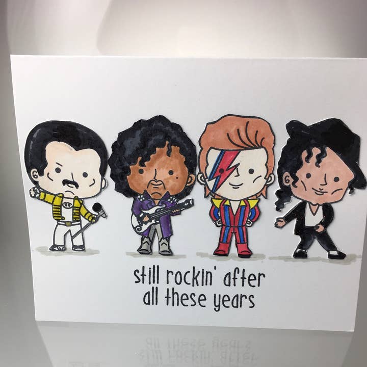 Cards By Robin - Wholesale Birthday Card - Still Rockin’ After All These Years Birthday Card