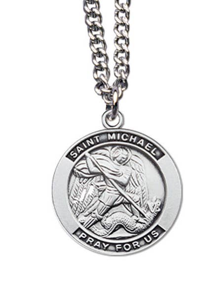 Sterling Silver St. Michael Medal for wholesale by H.J. SHERMAN COMPANY, INC.