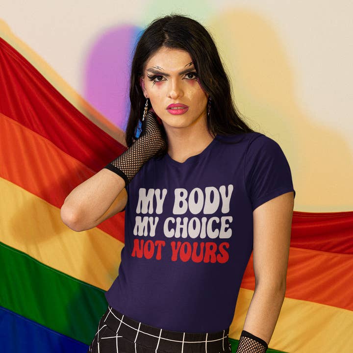 My Body My Choice Not Yours lässiges Damen-T-Shirt für den Großhandel von LimenDime Market