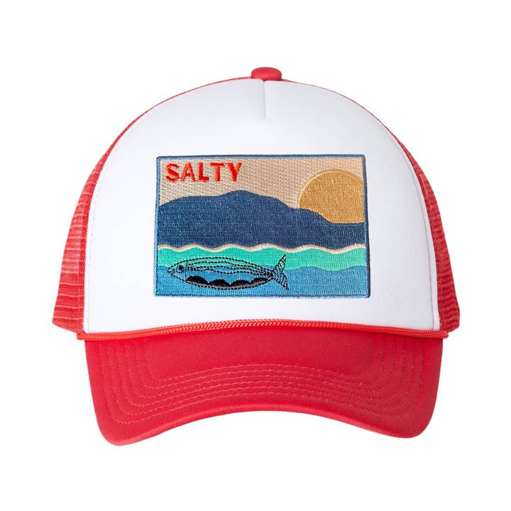 Salty Coastal Kids Trucker Hat- Youth + Toddler for wholesale by Spruce Seed