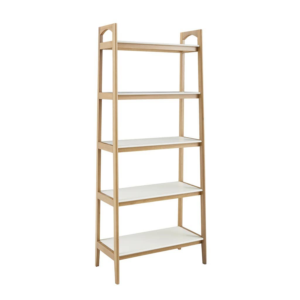 Olliix - Wholesale Bookcase - Wood White-Top Bookcase Display Shelf, Natural *7
