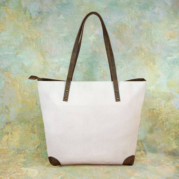 ANNGOTI – wholesale Tote bag – Women's – Blue Claws Eco-Friendly Coastal Canvas Tote Giftable Beach2