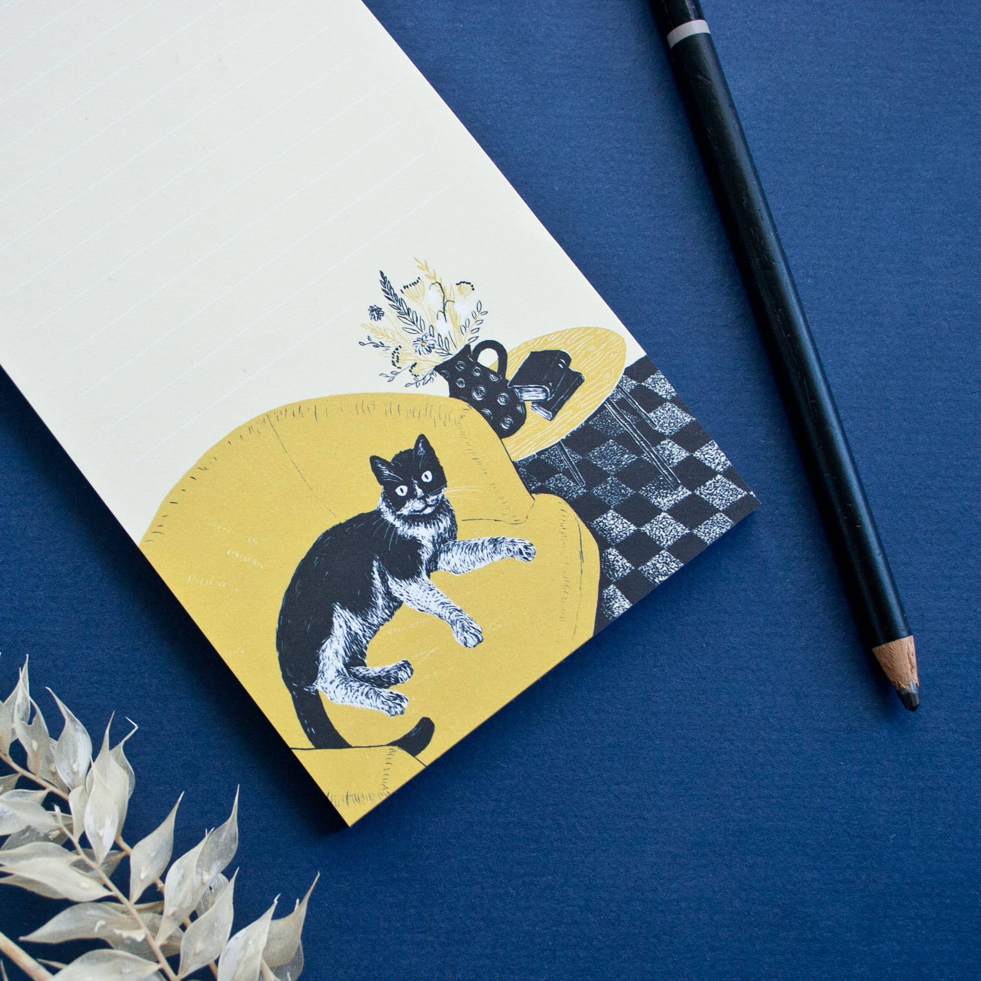 Katja Rub – wholesale Notepad – Notebook Cat in the Armchair1