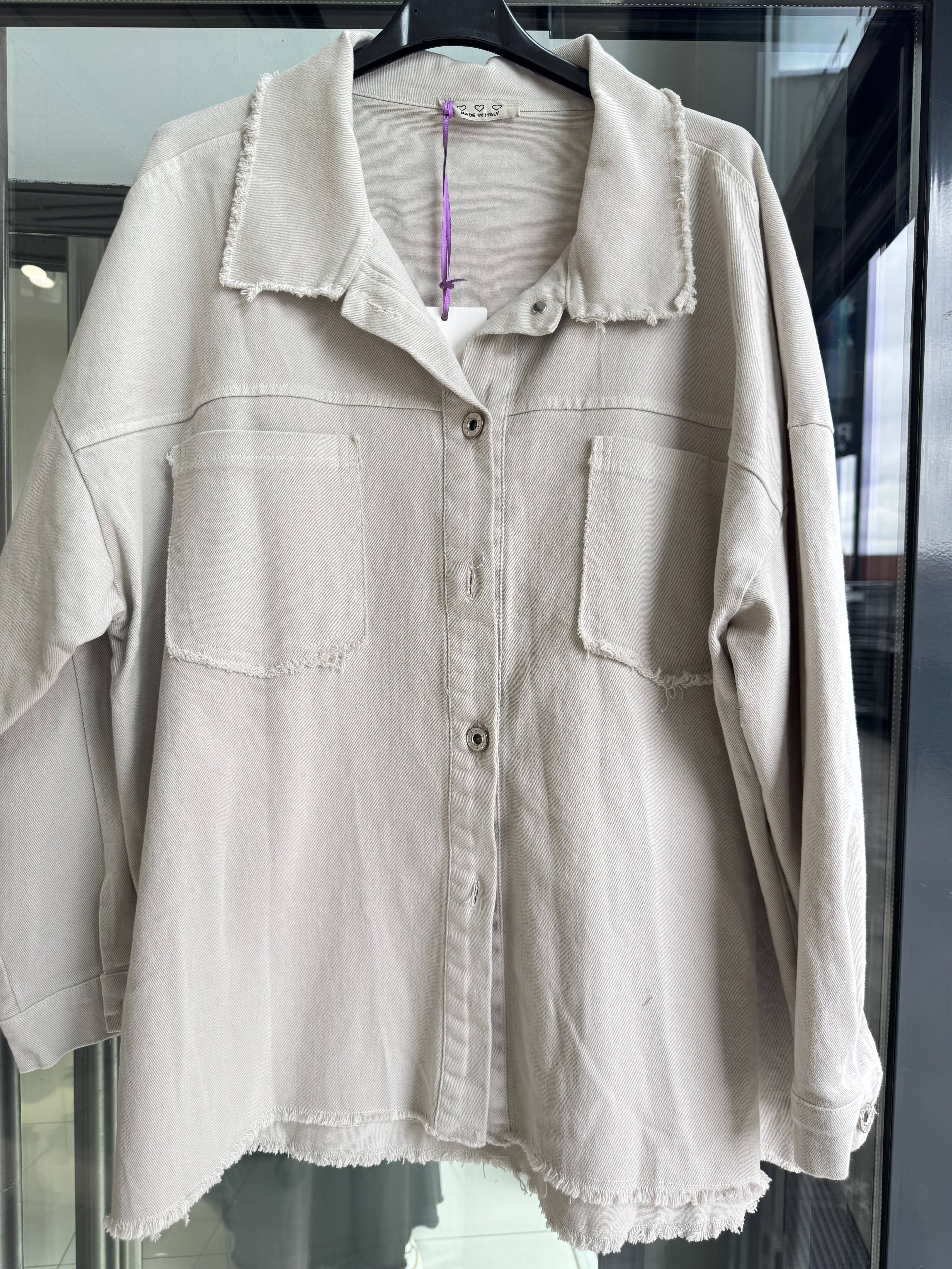 Ecru Veste Oversize Artistique en vente sur Faire4