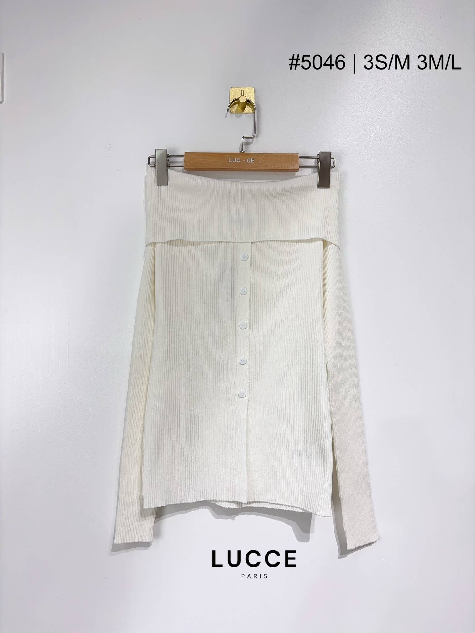 LUCCE - Wholesale Knit Sweater - Women's - Pull off shoulder - PU50461