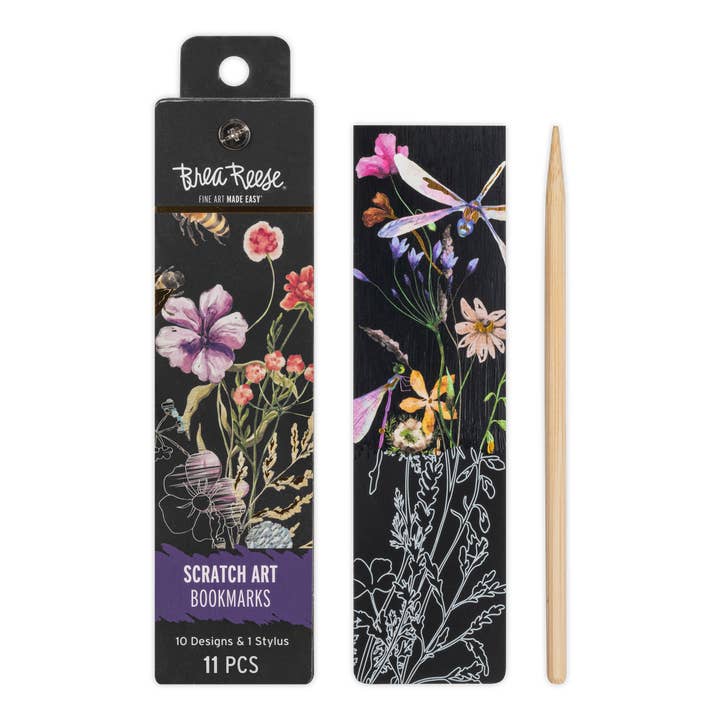 Marque-page d'art à gratter Brea Reese Floraux pour la vente par Momenta