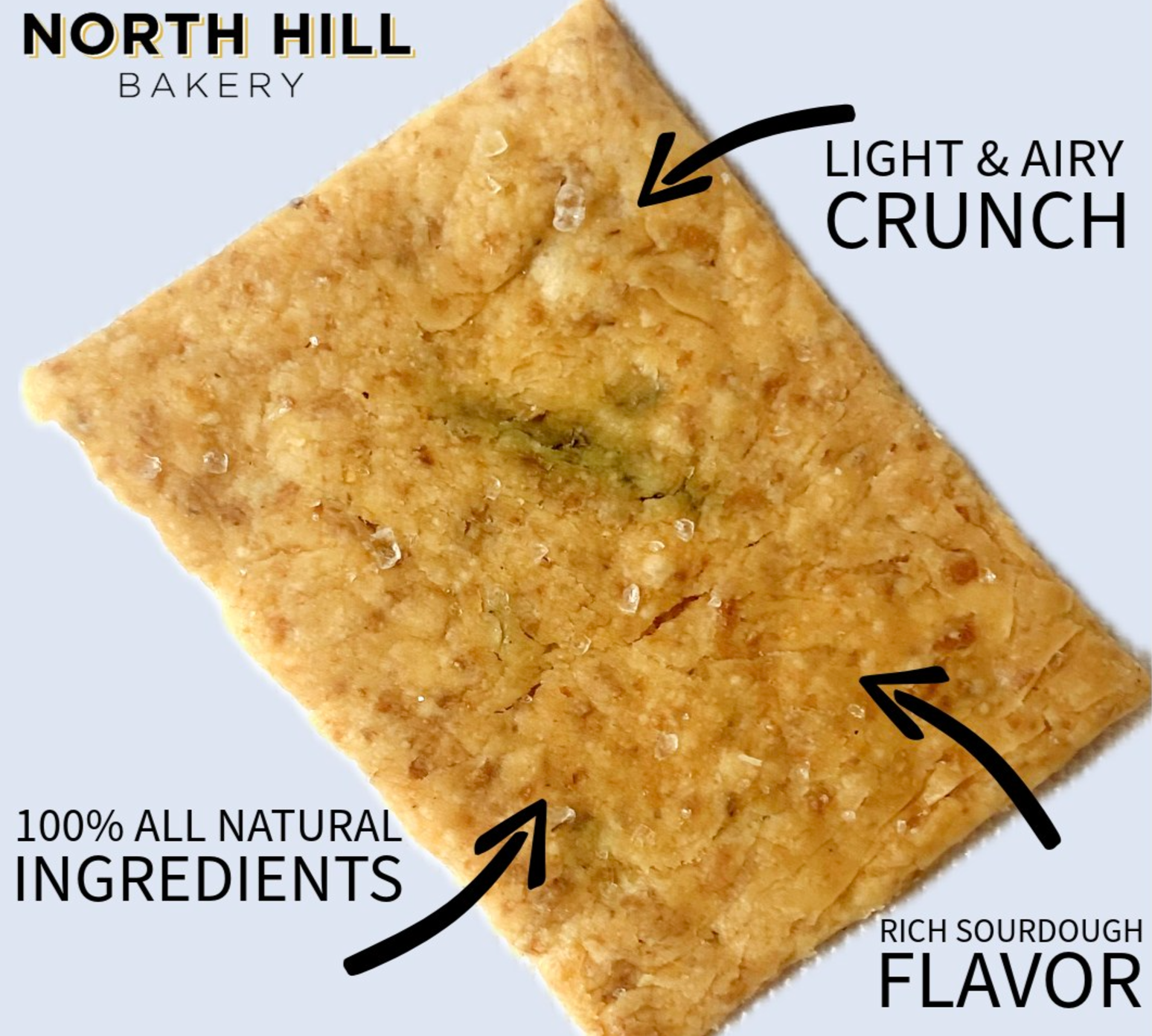 North Hill Bakery - Wholesale Crackers - Black Pepper Sourdough Crackers1