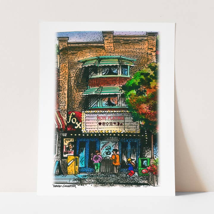 Affiche du Fox Theatre Toronto pour la vente par Totally Toronto Art/Sassy City Studio