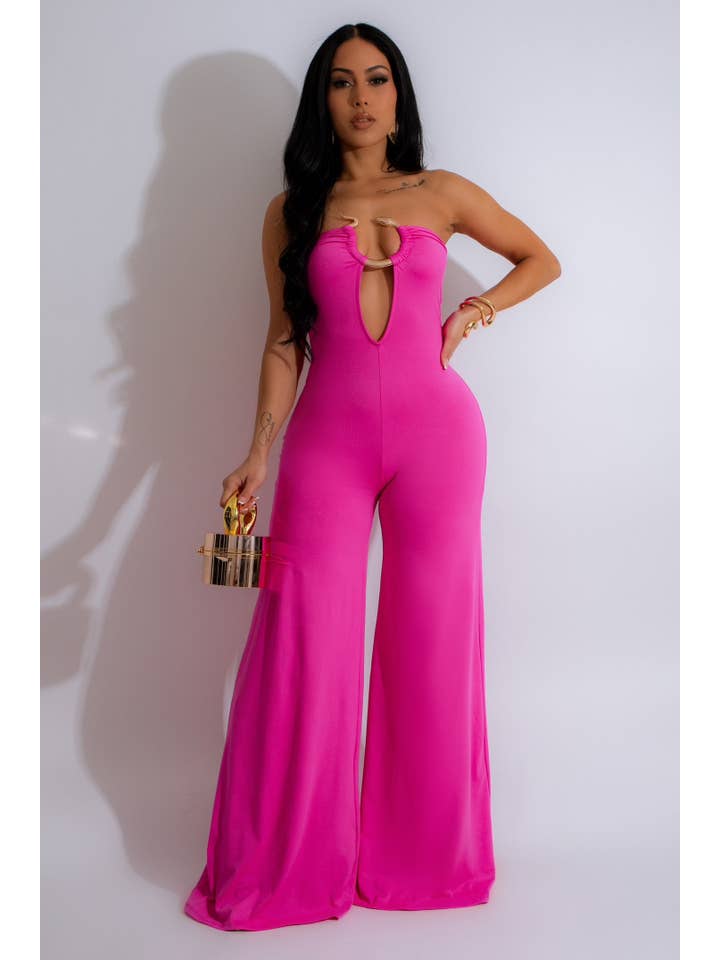 5besties inc - Wholesale Jumpsuit - Women's - STRAPLESS WIDE LEG JUMPSUITS7