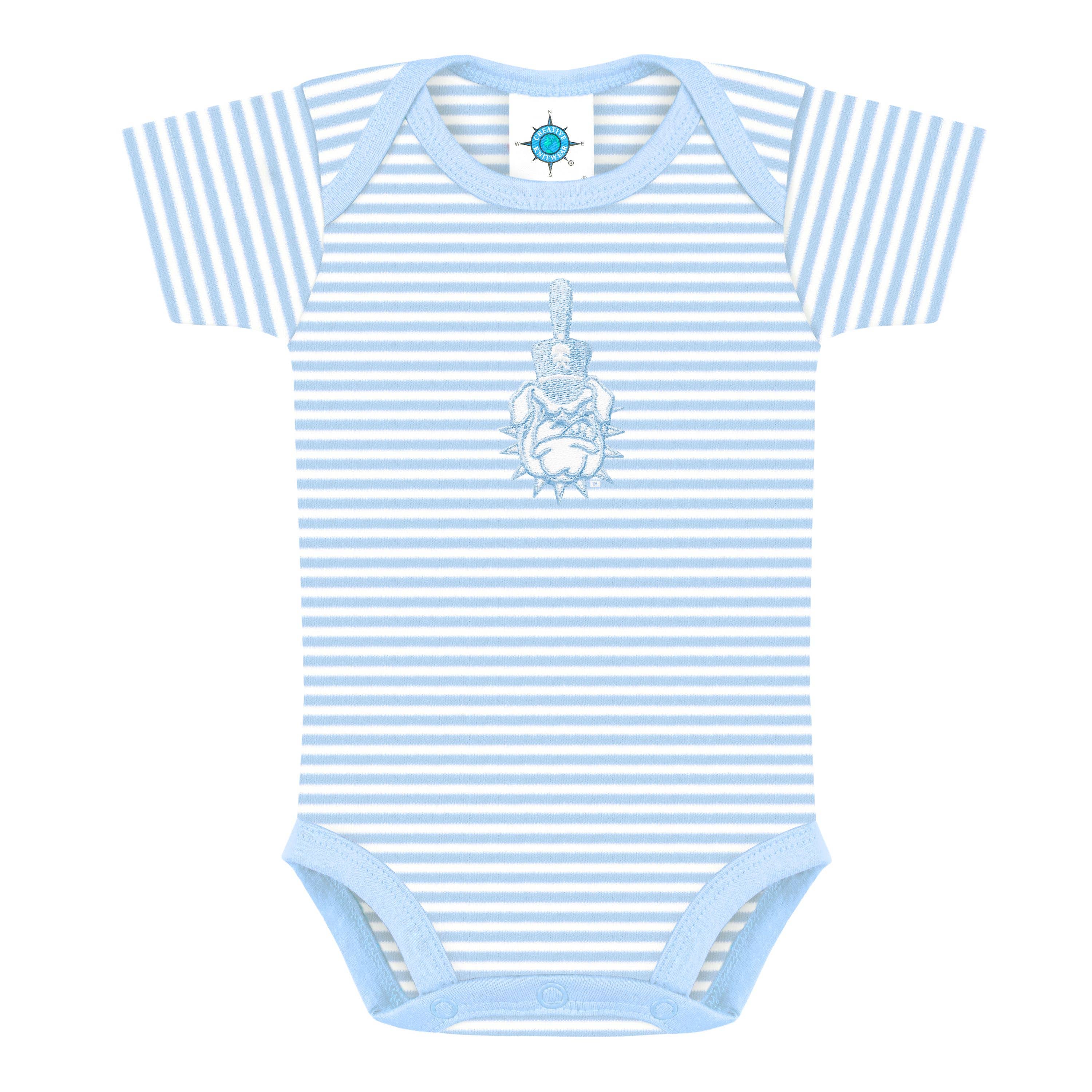 Creative Knitwear - Wholesale Bodysuit (Non-Footed) - Baby - The Citadel Bulldogs Striped Infant Bodysuit 0