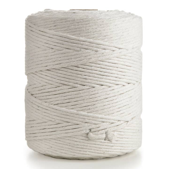 MB Cordas - Wholesale Craft Supplies - 4mm Single Strand Twisted 100m Cotton Cord NATURAL2
