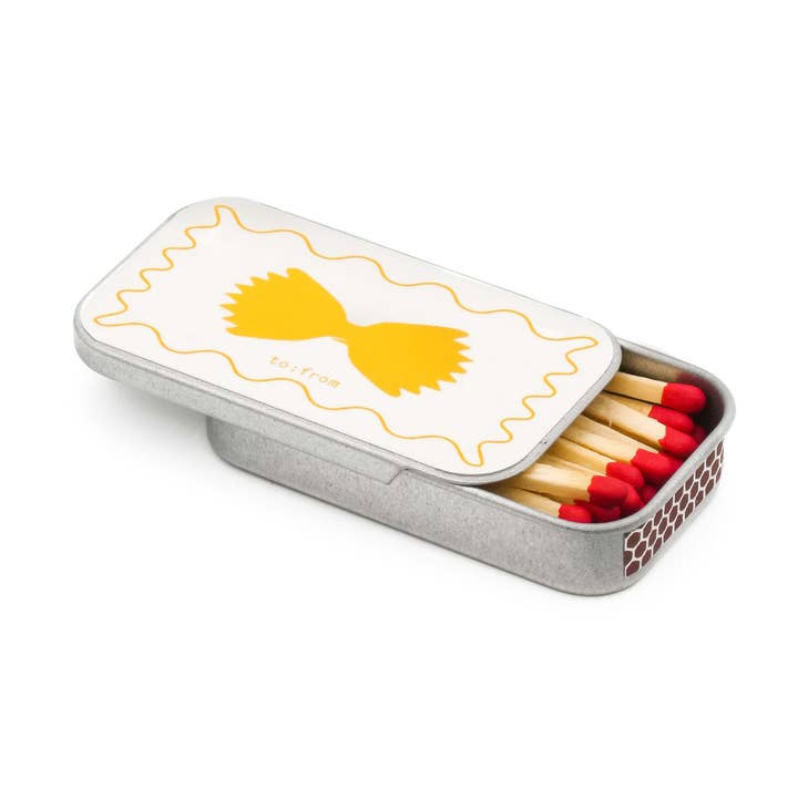 PASTA matchbox for wholesale by to:from