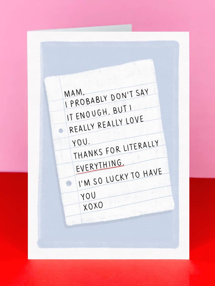 Carta a Mamãe Cartão de Dia das Mães - Nota para a Mãe/Mamãe (Cópia) por atacado de The Card Edit