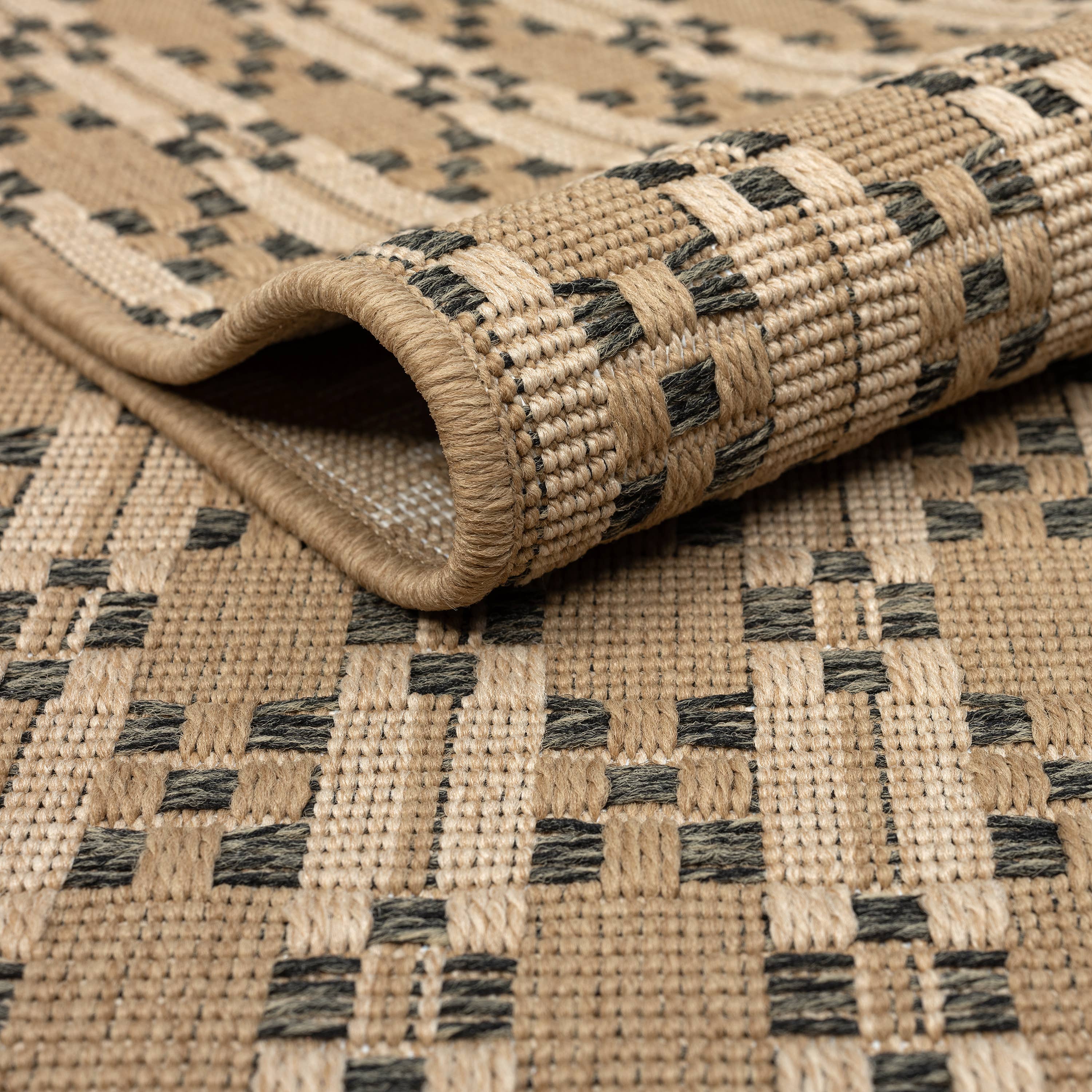 Abani Rugs - Wholesale Area Rug - Abani Rugs Patio Outdoor Cream Beige Seamless Rug5