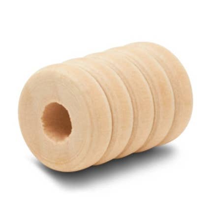 3/4" Wood Beehive Bead for wholesale by Woodpeckers Crafts