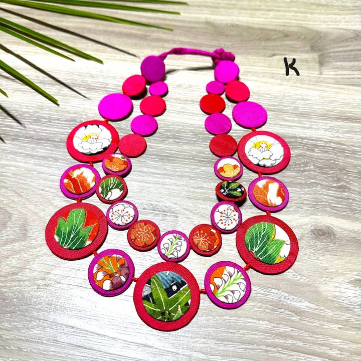 Sophie Silks - Wholesale Choker/collar - Silk Kimono Double Strands Choker Necklace12