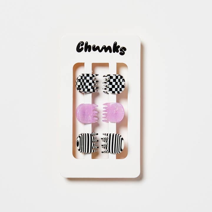 CHUNKS - Wholesale Hair Clip - Women's - Micro Claws in Geo