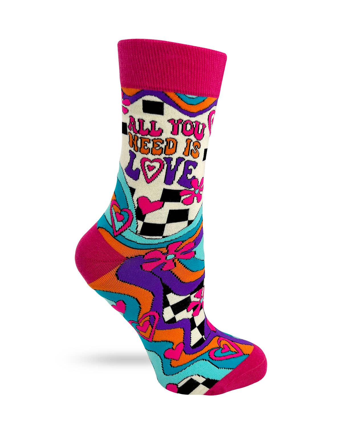 Fabdaz – Großhandel Socken – Damen – Damensocken mit Motiv 'All You Need Is Love' – modisch und bequem1