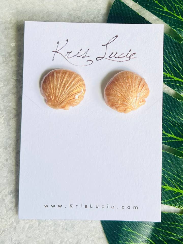 Koppar Snäckskal Studs för wholesale av Kris Lucie
