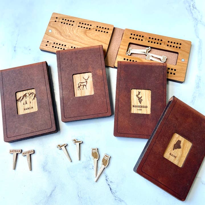 Cast & Carve - Vendita all'ingrosso Giochi da tavolo - Tavola da viaggio per cribbage - Design personalizzato con picchetti unici14