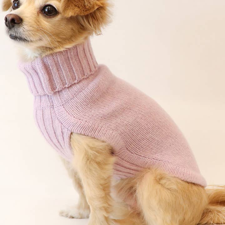 LCB Merino Wool Sweater - Lavender for wholesale by Le Chien Bleu NY