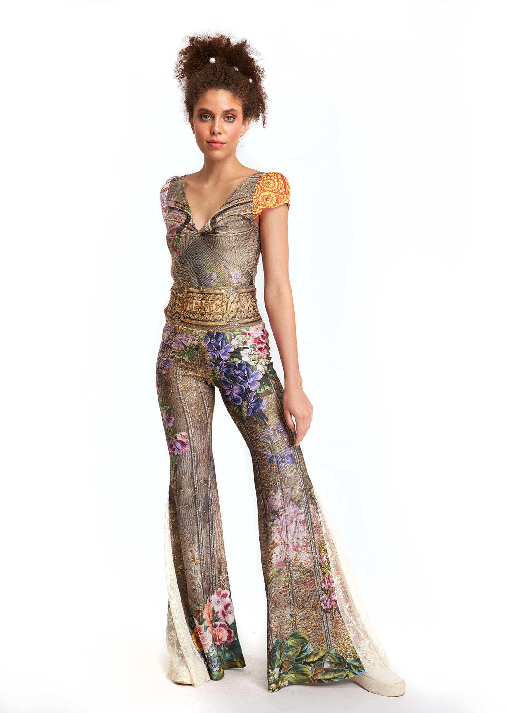 IPNG Design - Wholesale Pants - Women's - Comfort Pants - Fortune In Flowerland4