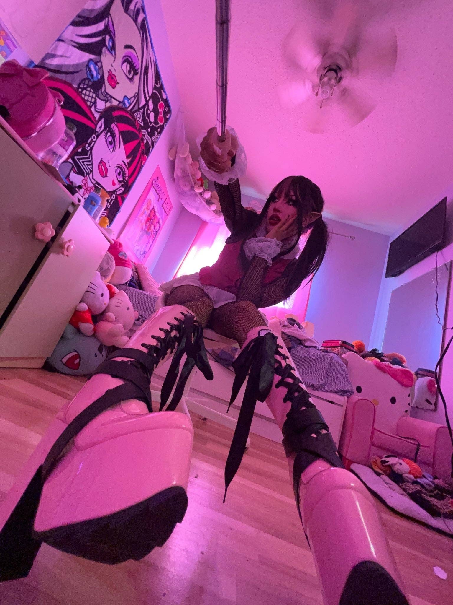 YRU Shoes – Engroshandel Støvler - Dame – VAMP - PINK/BLACK8