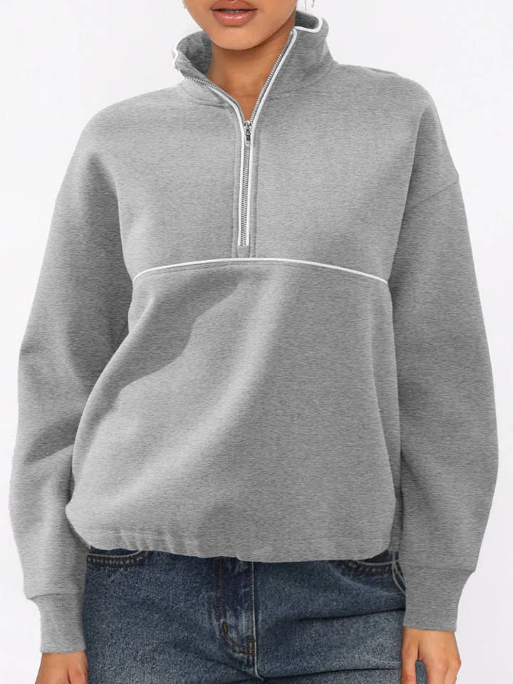 Mccolin - Wholesale Sweatshirt - Women's - Quarter-Zip Casual Sweatshirt1