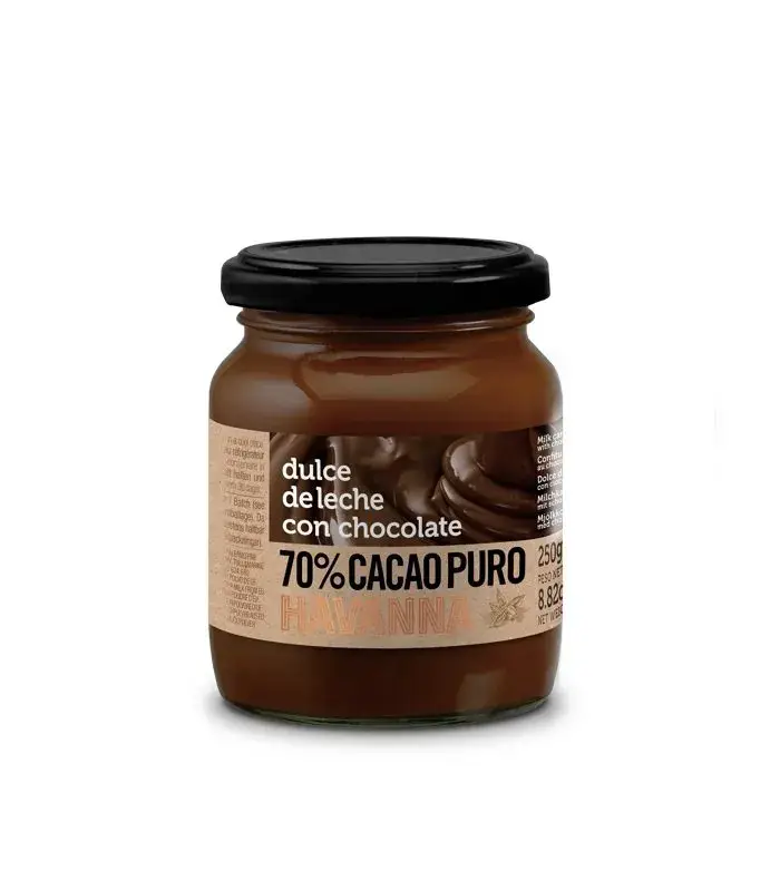 Premium Brand - Wholesale Hot Fudge/Chocolate Spread - Havanna | Dulce De Leche With 70% Cocoa Chocolate | 250g0