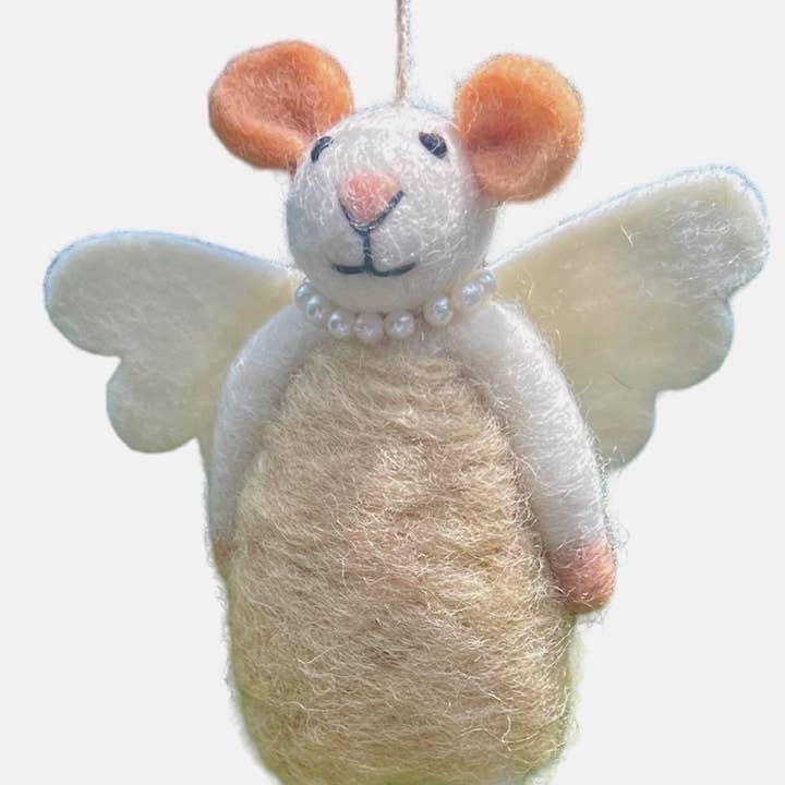 Giftsland - Wholesale Ornament - Felt ornament, mice fairy 1