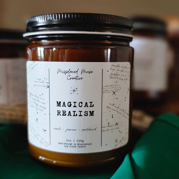 Misplaced Muse Creative - Wholesale Jar/Filled Candle - Magical Realism Soy Candle (Neroli + Jasmine)7