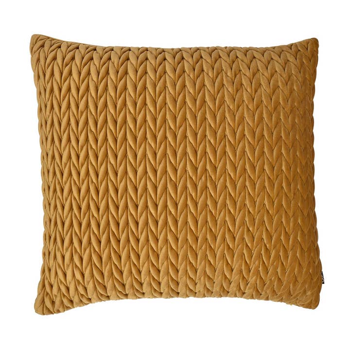 Amory Cushion by Laurence Llewelyn-Bowen in Gold 43 x 43cm for wholesale by UW Home