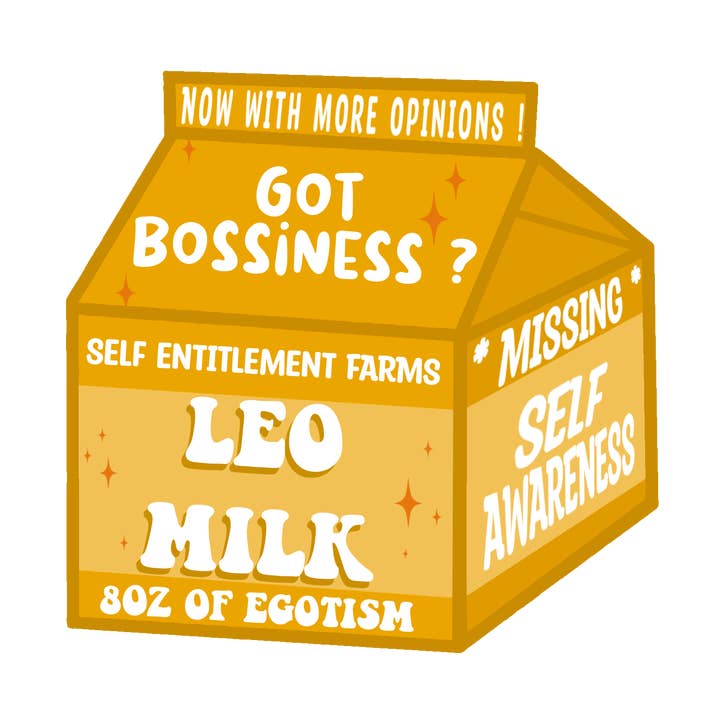 Water bottle sticker, Zodiac Sticker, Leo for wholesale by MJ Alleyway