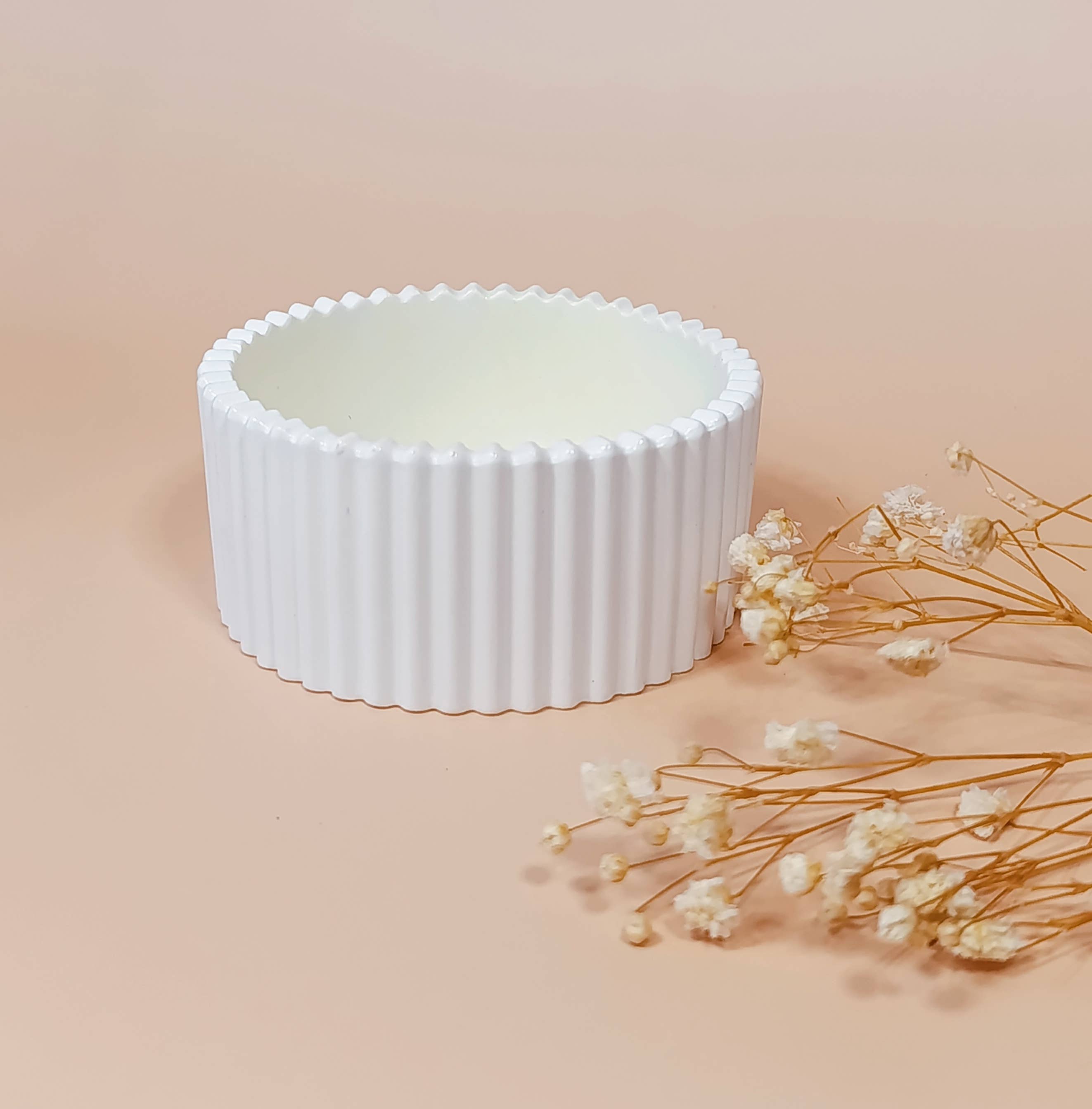 Interstellaire Créations - Wholesale Kaarsenhouder - Lege eenvoudige pot voor kaars, mineraalhars pot