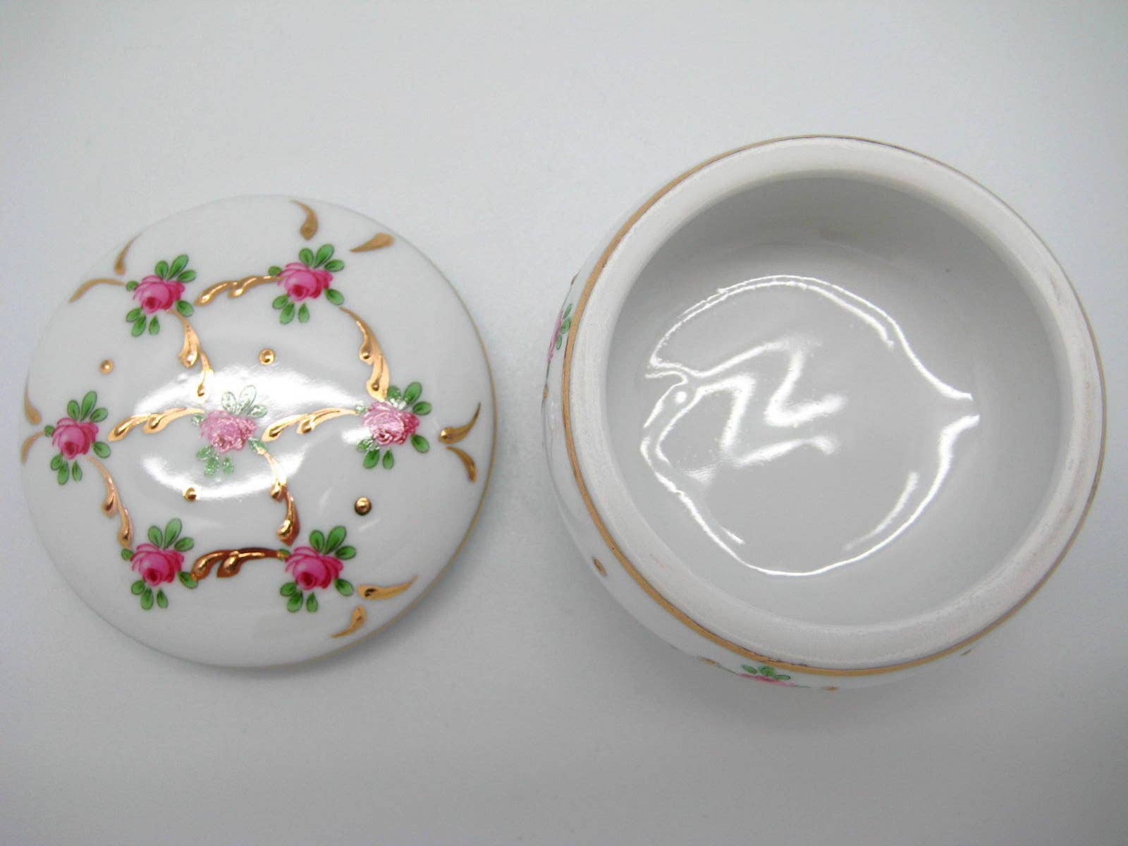 European Heritage Gifts - Wholesale Jewelry Box/Organizer - Victorian Antique Round Jewelry Box Desert Rose2