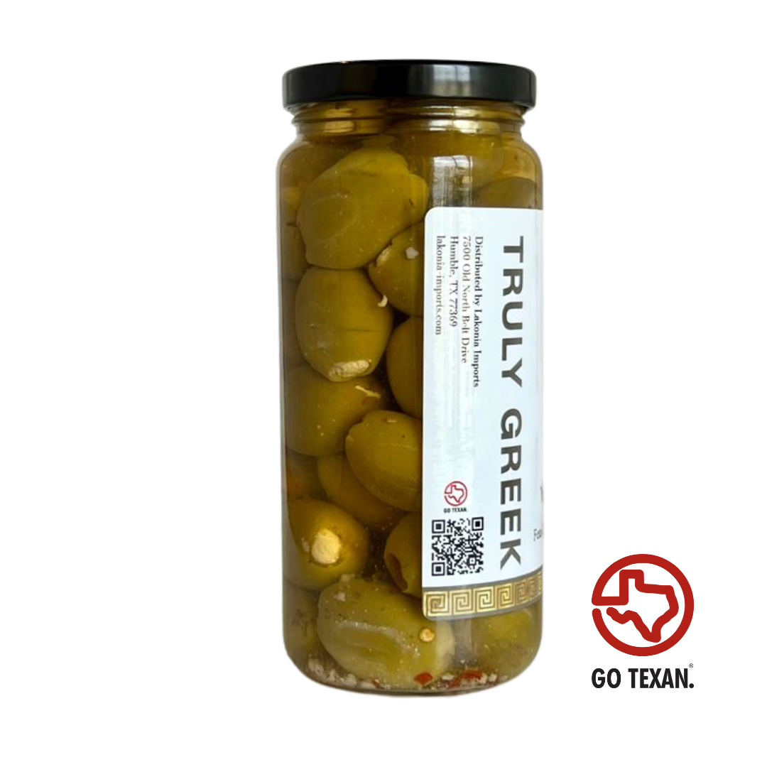 Lakonia Imports, Inc. - Wholesale Olives - Feta Cheese Stuffed Greek Olives2