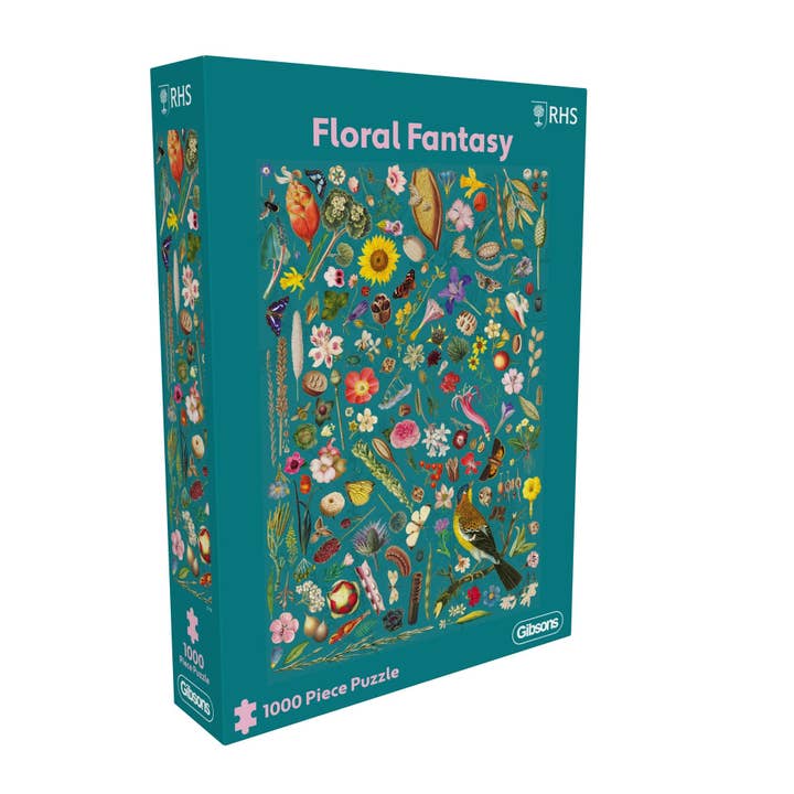RHS Floral Fantasy 1000 Piece Jigsaw Puzzle for wholesale by Gibsons Games Ltd