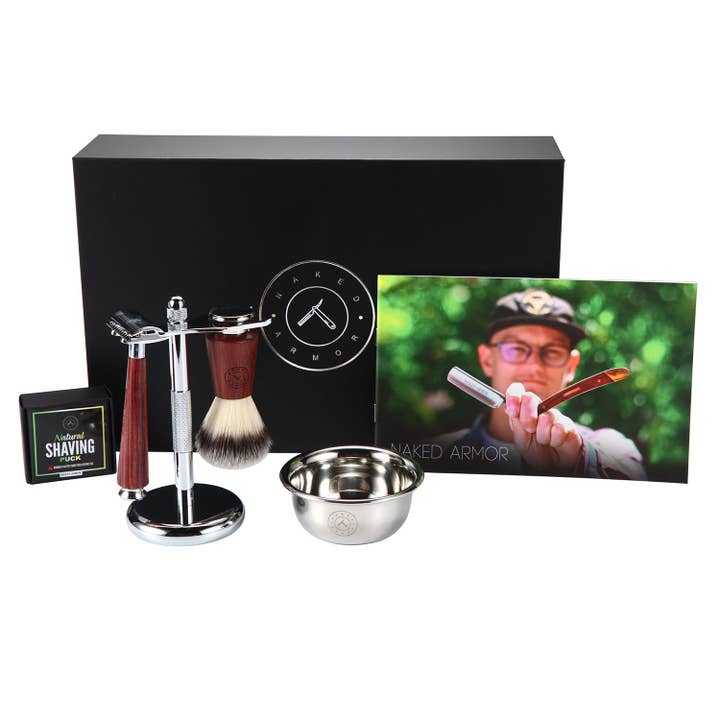 Tor Safety Razor and Stand Kit for wholesale by Naked Armor
