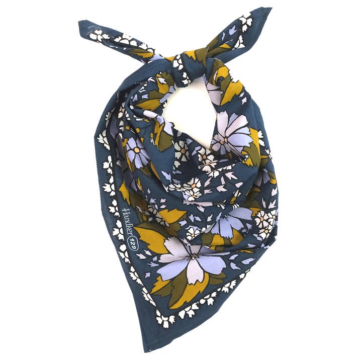 Handker Bandanas - Wholesale Bandana - Unisex - No. 129 Chicory Bandana