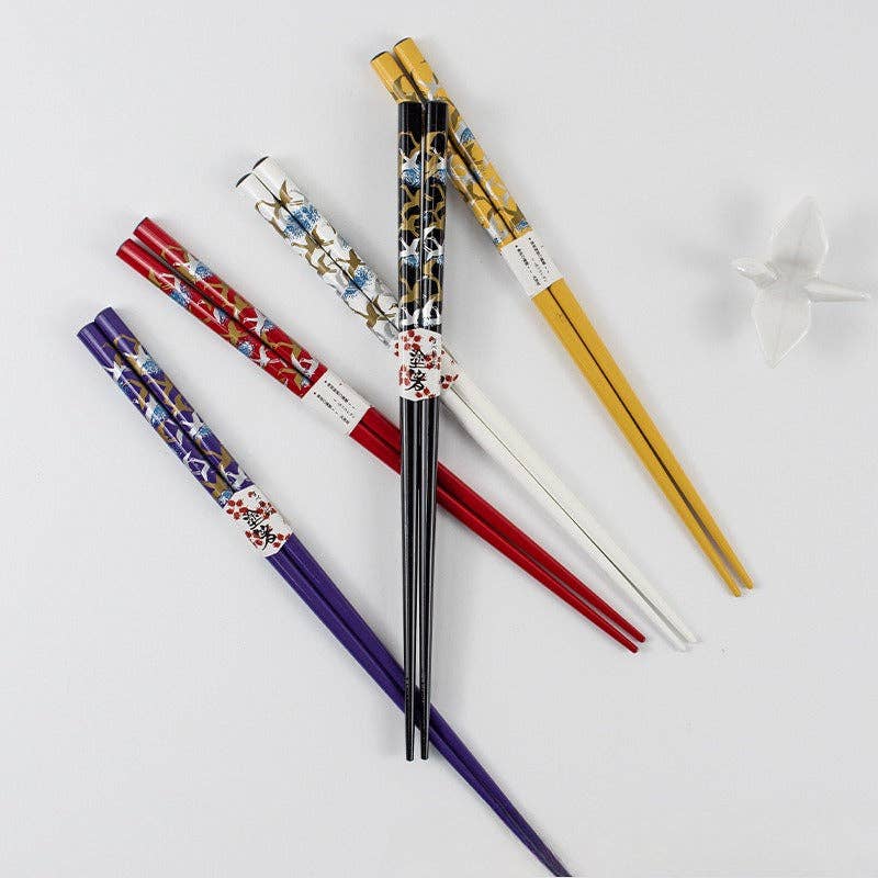 Gohobi （We cover U.S. import duties） - Wholesale Chopsticks - Gohobi A Set of 5 Pairs of Swan Wooden Chopsticks and Rests10
