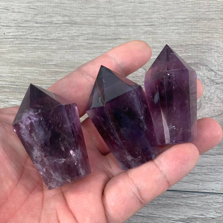 Keystone Crystals – wholesale Andlig sten/kristall – Ametistdiamantobelisk – Kristalltorn