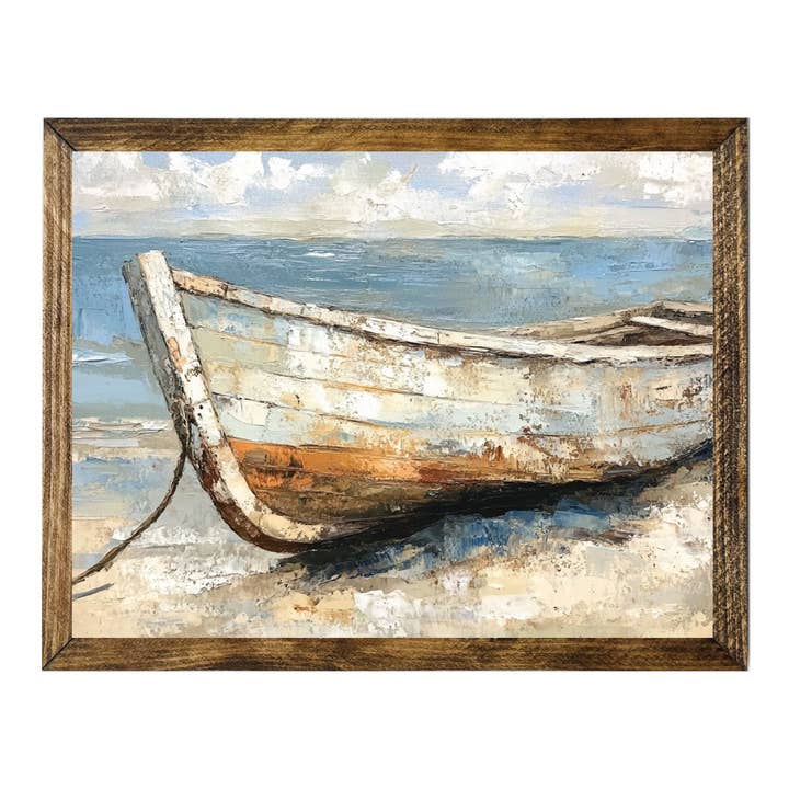 TIMBERLAND RAMME RUSTIK GAMMEL ROBÅD VED HAVET for engroshandel hos Jarmz Designs