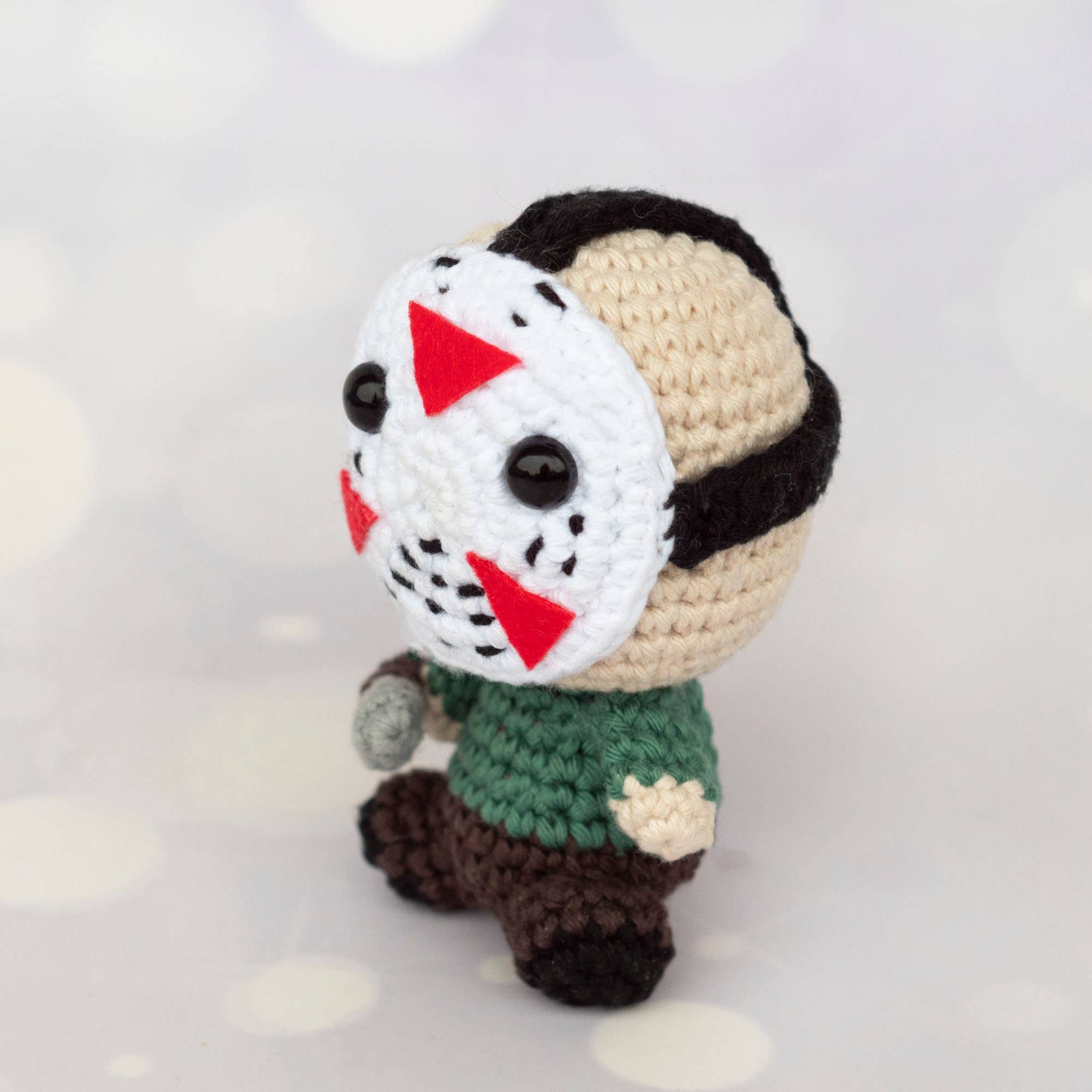 TOMOPOD LLC – wholesale Stuffed/plush toy – Kids & baby – Crochet Mini Jason Voorhees, Funny Doll Crochet Decor, Gift 7
