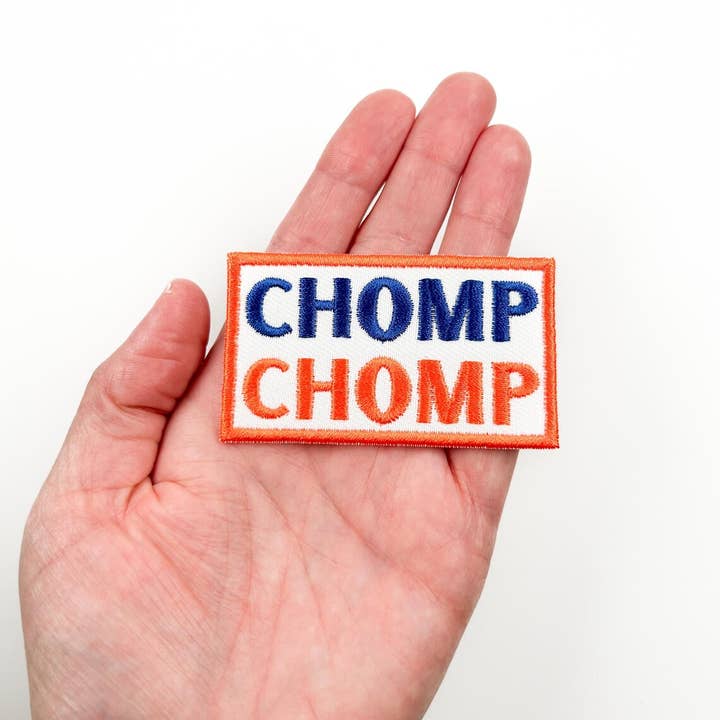 Field Trip Threads - Wholesale Patch - Chomp Chomp Embroidered Iron-On Patch Florida Football Gator
