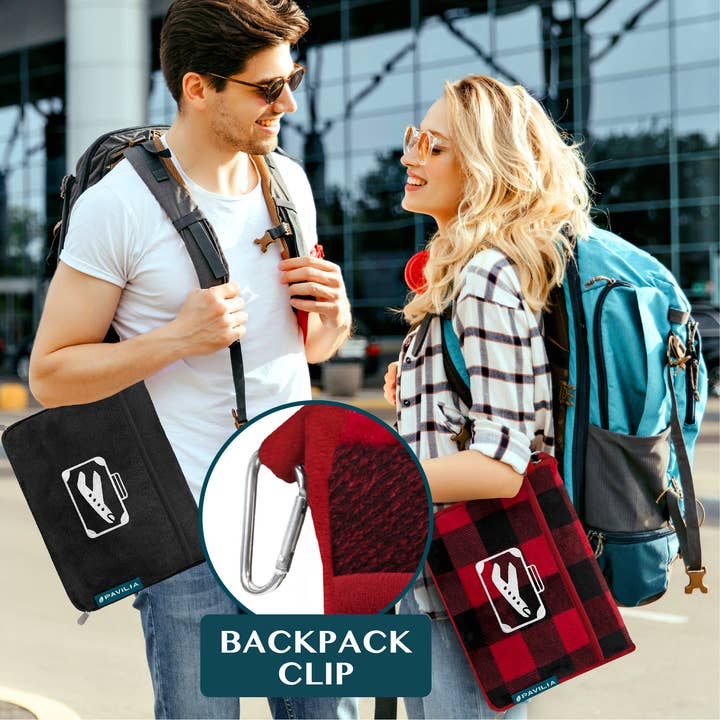 Pavilia - Wholesale Travel Blanket - Airplane Fleece Travel Blanket Pillow32