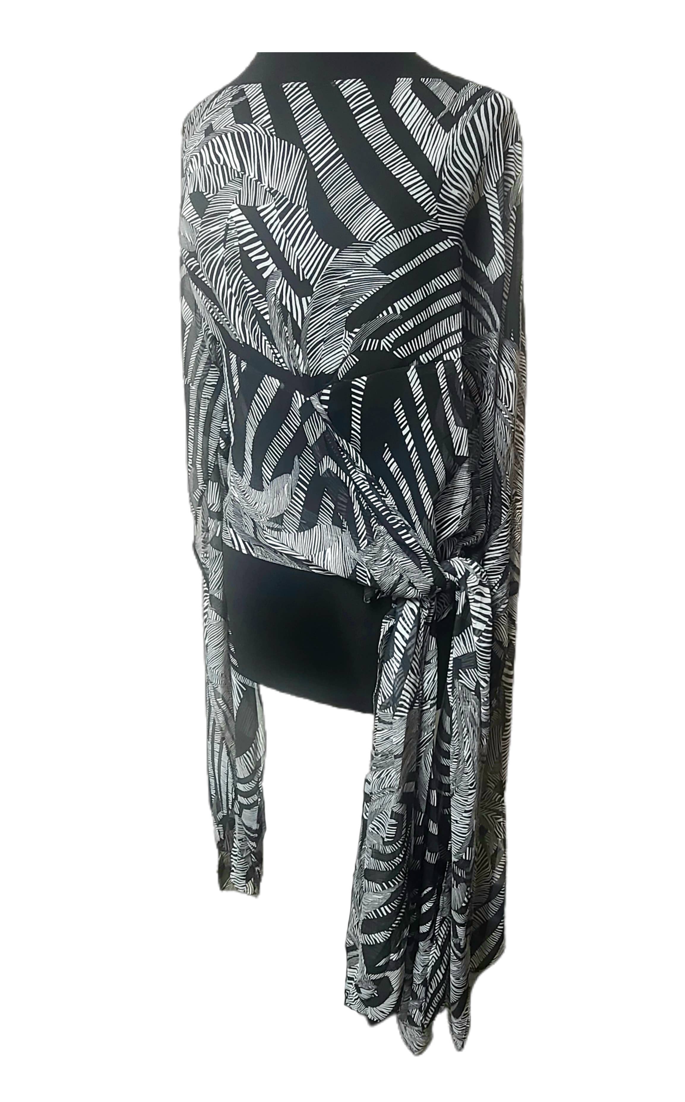 La Mar - Vente Tunique – femme - Haut asymétrique en chiffon HV - La Mar (HV04)1