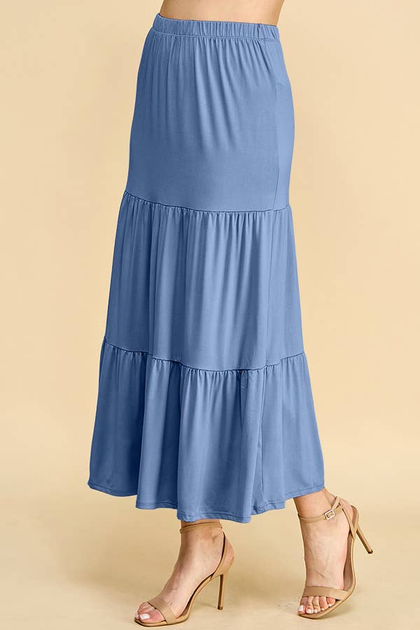 Heart & Hips - Wholesale Skirt - Women's - BJ50389 - TIERED MIDAXI SKIRT4