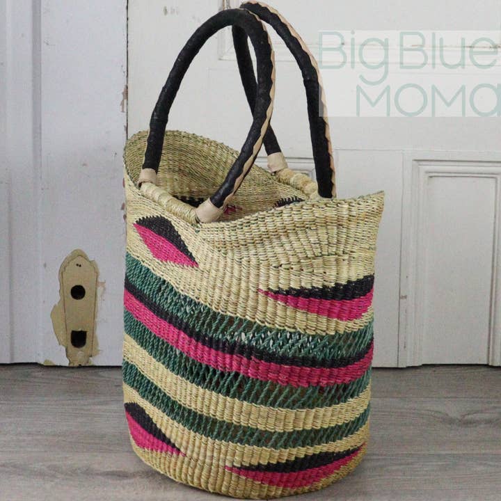 Big Blue Moma - Wholesale Grocery/Shopping Bag - U Shopper Large - Traditional Palette25