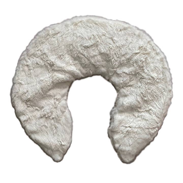 Relaxing Heatable Neck Cozy- Lux White Fur for wholesale by Luxury Therapeutics