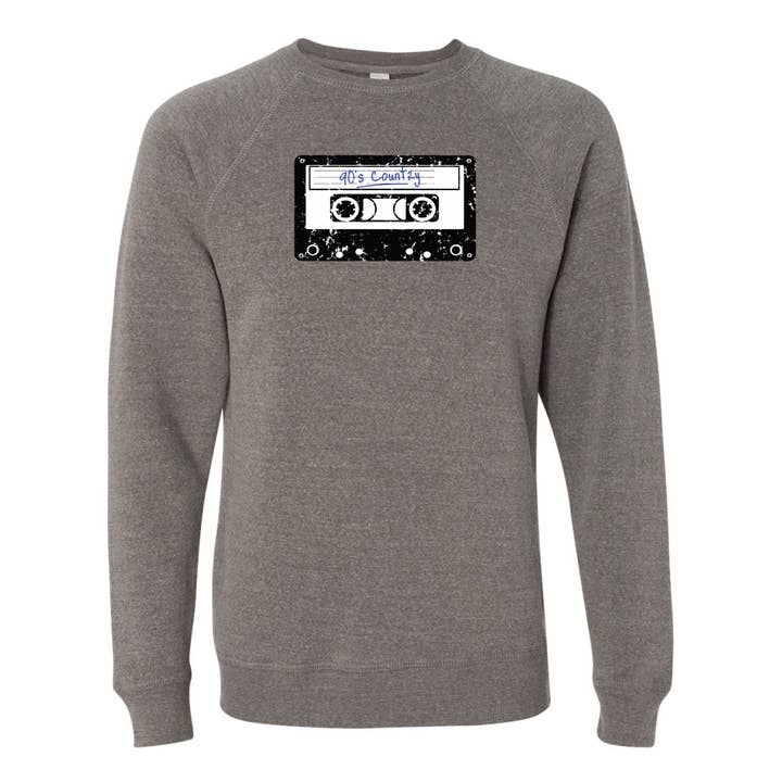 90's Country Cassette Sweatshirt med rund hals for engroshandel hos Boot & Buckle